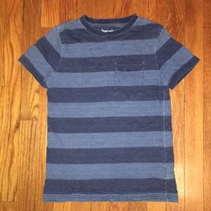 Johnnie b Boden boys blue stripes shirt 11 12